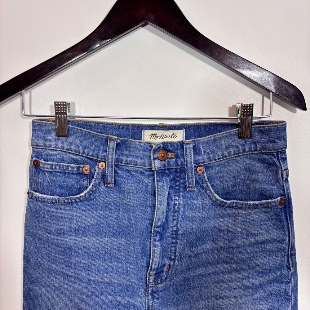 Madewell Classic Straight Jeans in Nearwood Wash Size 24 M3520 - Picture 8 of 16